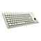 CHERRY Compact-Keyboard G84-4400 - Tastatur - Deutsch - Hellgrau