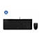 Schwarzes Tastatur-Maus-Set, Logo "Blauer Engel".