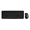 CHERRY DW 5100 - Tastatur-und-Maus-Set - US mit Euro-Symbol - Schwarz