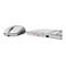 CHERRY DW 9100 SLIM - Tastatur-und-Maus-Set - kabellos - 2.4 GHz, Bluetooth 4.0 - US mit Euro-Symbol - weiß, Silber