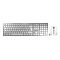CHERRY DW 9100 SLIM - Tastatur-und-Maus-Set - kabellos - 2.4 GHz, Bluetooth 4.2 - Tschechisch/Slowakish - Weiß/Silber