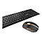CHERRY DW 9100 SLIM - Tastatur-und-Maus-Set - QWERTY - US mit Euro-Symbol - schwarz/bronze