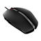 Schwarze Gaming-Maus mit Schnur. Auf der Oberseite steht CHERRY.