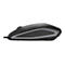 Souris d'ordinateur noire avec des accents gris. Inscription : Gentix Silent Precision. Elle est sur fond blanc.