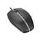Souris d'ordinateur noire avec des accents gris et le mot 'CHERRY'. Filaire, avec une molette de dÃ©filement.