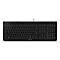 Clavier noir avec touches blanches. Imprimé : Cherry KC 1000.