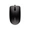 Souris d'ordinateur noire, connexion par câble, fabricant CHERRY. La souris est oblongue, avec une molette de défilement au milieu.