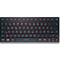 Cherry Multi-Device Tastatur KW 9200 Mini, QWERTZ, 2x Bluetooth 5.0, 2.4 GHz Funk- und USB-C-Kabelkanal, wiederaufladbar, schwarz