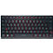 Cherry Multi-Device Tastatur KW 9200 Mini, QWERTZ, 2x Bluetooth 5.0, 2.4 GHz Funk- und USB-C-Kabelkanal, wiederaufladbar, schwarz