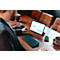Cherry Multi-Device Tastatur KW 9200 Mini, QWERTZ, 2x Bluetooth 5.0, 2.4 GHz Funk- und USB-C-Kabelkanal, wiederaufladbar, schwarz