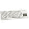 Cherry Tastatur XS Touchpad Keyboard G84-5500, QWERTZ, großes Touchpad, 2 Maustasten, hellgrau