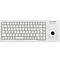 Cherry Tastaur XS Trackball Keyboard G84-5400, QWERTZ, mit 2 Maustasten, USB-Anschluss, hellgrau