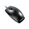 Souris d'ordinateur noire avec câble, molette de défilement et logo CHERRY.