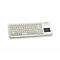 Hellbeige Tastatur mit Touchpad und CHERRY-Logo rechts.