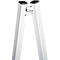 Chevalet de présentation – aluminium - l. 536 x P 309 x H 1500 mm - repliable - blanc