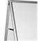 Chevalet de trottoir en aluminium, résistant aux intempéries, pour format A1 (594 x 841 mm), argent