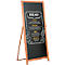 Chevalet de trottoir FLOOR - MDF - l. 440 x H 770 mm -portrait - hêtre