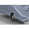Chevalet de trottoir WindPro LED - polycarbonate – l. 740 x H 1223 mm - pour format A1 - résistant aux intempéries - avec roulettes - gris