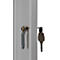 Cilinderslot voor kluisje, L 90 x B 70 mm, Incl. 2 sleutels, staal