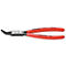 Angled pliers with red handles, shows 'KNIPEX' and 'Chrom-Vanadin'.