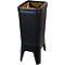 Circubin afvalbak BonTon - polypropeen - 2 x 20 liter - B 300 x D 410 x H 760 mm - open deksel - antraciet