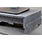 Circular-Line Monitorständer BakkerElkhuizen Q-riser 110, aus 60% recyceltem Material, B 375 x H 75 x T 250 mm, lichtgrau