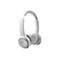 Casque gris clair avec logo Cisco sur fond blanc.