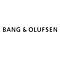 Logo von Bang & Olufsen, Schriftzug in Schwarz auf weißem Hintergrund.