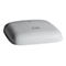 Grauer, abgerundeter WLAN-Access-Point mit Cisco-Logo.