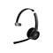 Schwarzes drahtloses Headset von Cisco, mit Mikrofon und Markenlogo.