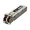 Ein silberner Linksys SFP-Transceiver. Modell MGBH1.