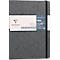 Clairefontaine Carnet de notes My Essentials Age Bag, 96 pages, DIN A5, 90g/m², numéroté, cousu, quadrillé, gris