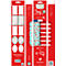 Clairefontaine inpakset, 2 kleine rollen inpakpapier L 5 m x B 350 mm, lint L 20 m &amp; 10 cadeaulabels