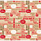 Clairefontaine kerstpapier, 1 rol met L 50 m x B 700 mm, aan 1 zijde bedrukt, kraftpapier, bruinrood