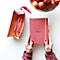 Clairefontaine Pochette rigide, similicuir, doublure, ouverture plate, avec anses, 230 x 50 x 50 mm, rouge