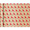 Clairefontaine Rood Rendier Inpakpapier, voor Kerstmis, bruinrood met rendierdecoratie, 5 Kleine rollen van elk L 5 m x B 350 mm