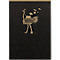 Clairefontaine Schreibblock-Set Flying Spirit, 70 Blatt, DIN A5, 90 g/m², kopfseitig geleimt, liniert, Einband schwarz, 5 Motive sortiert