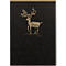 Clairefontaine Schreibblock-Set Flying Spirit, 70 Blatt, DIN A5, 90 g/m², kopfseitig geleimt, liniert, Einband schwarz, 5 Motive sortiert