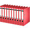 Classeur à levier 1007/1008 LEITZ®, format A4, largeur du dos 52 mm, 10 pièces, rouge