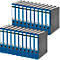 Classeur à levier 1050 LEITZ®, format A4, largeur du dos 52 mm, 20 pièces, bleu