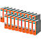 Classeur à levier 1080 LEITZ®, format A4, largeur du dos 80 mm, orange, 20 pièces