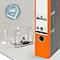 Classeur à levier 1080 LEITZ®, format A4, largeur du dos 80 mm, orange, 20 pièces