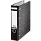 Classeur à levier double mécanisme 1092 LEITZ®, effet marbré noir, A4, 75 mm, effet marbré noir