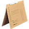 Classeur à levier Falken, format A4, pour jusqu'à 200 feuilles, perforation de la fente, agrafage d'autorité, carton recyclé, ivoire, 50 pièces