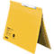 Classeur à levier Falken, format A4, pour jusqu'à 200 feuilles, perforation de la fente, agrafage d'autorité, carton recyclé, jaune, 50 pièces