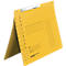 Classeur à levier Falken, format A4, pour jusqu'à 200 feuilles, perforation de la fente, agrafage d'autorité, carton recyclé, jaune, 50 pièces