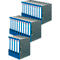 Classeur à levier maX.file nature herlitz, format A4, l. de la tranche 50 mm, 25 pièces, bleu