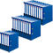 Classeur à levier maX.file protect herlitz, format A4, l. de la tranche 50 mm, 25 pièces, bleu