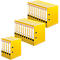 Classeur à levier maX.file protect herlitz, format A4, l. de la tranche 50 mm, 25 pièces, jaune