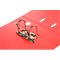 Classeur à levier Nr 1 Power Esselte - PP - A4 - dos 75 mm - étiquette de dos interchangeable - rouge